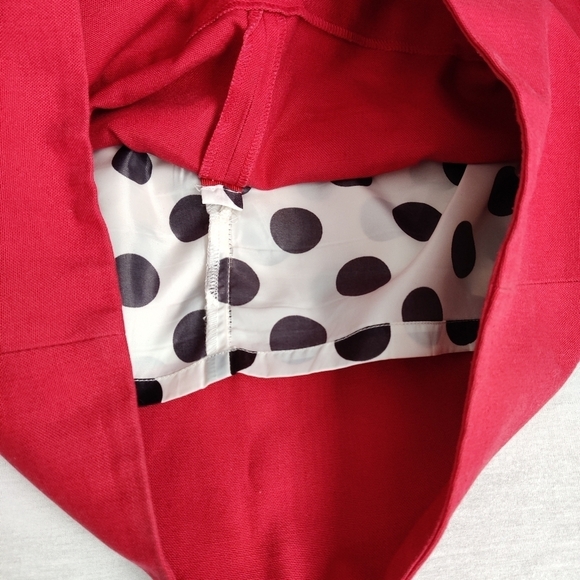 SANDRA Angelozzi Women's Red Linen Mini Skirt Size EU 30 US 00 - Picture 6 of 9